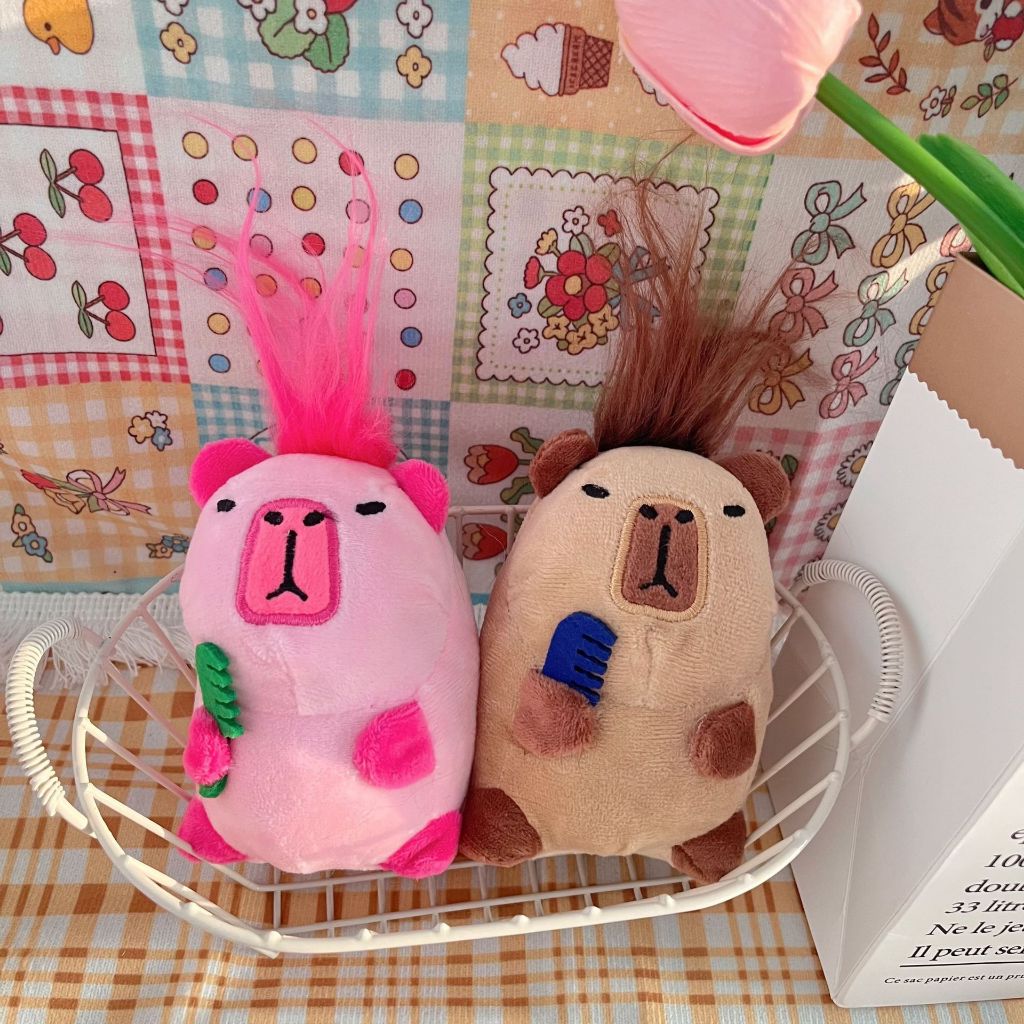 Thú nhồi bông capybara nhiều mẫu mini - Size 20 đến 22cm - Quà tặng chuột lang dễ thương êm mịn cho bé