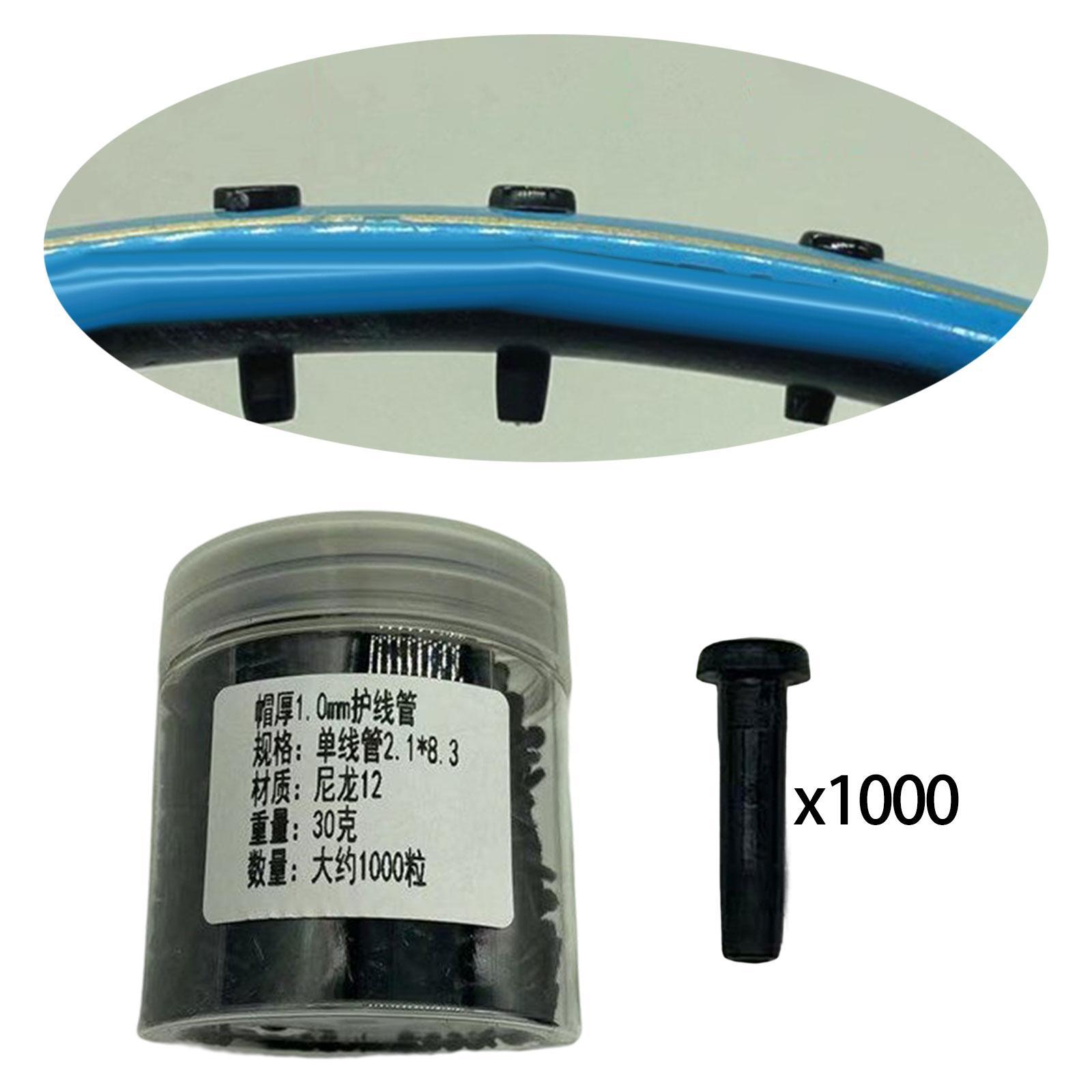 Badminton Racket Racquet Grommets Eyelets, Grommets Tube Protection Nylon Black Durable Replacement Stringing Tools for Stringing Accessories