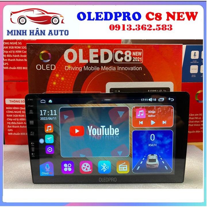 Màn Hình DVD Android Ô Tô OLED C8 RAM3 ROM32G CHIP 8X New Chính Hãng- Bh 18 tháng