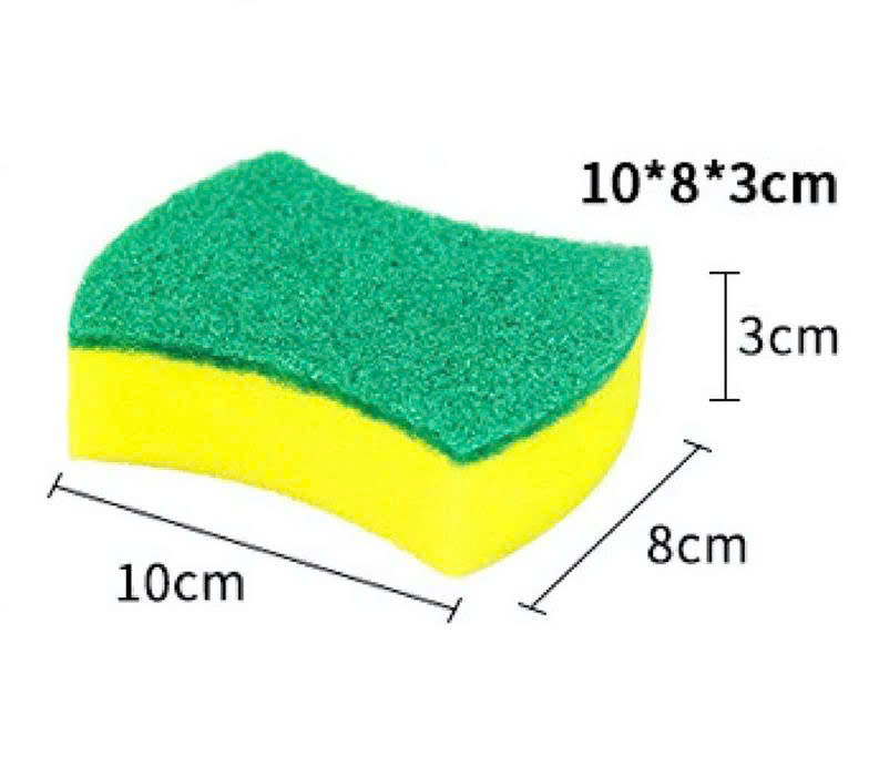COMBO 2 Miếng Bọt Biển Rửa Chén 2 Mặt, Mút Xốp Rửa Bát Đa Năng
