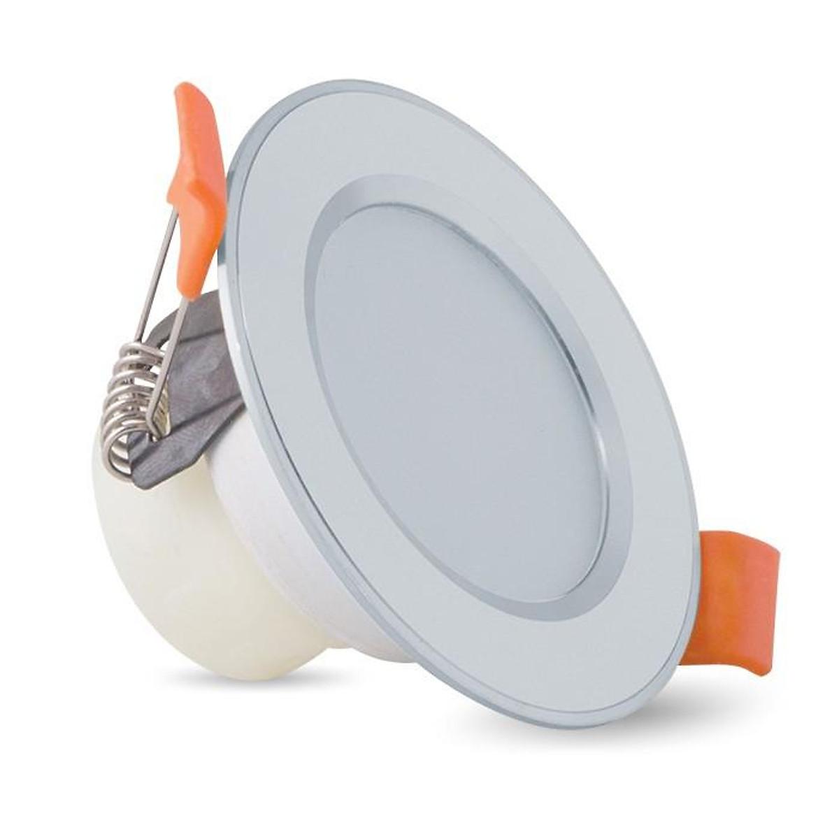 Đèn LED âm trần đổi 3 màu 3W Rạng Đông, khoét lỗ 60, vỏ nhôm đúc -