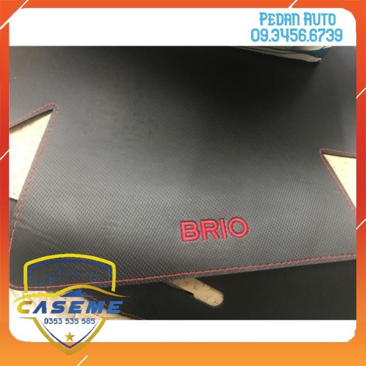 Thảm Taplo Da Vân Carbon Xe Honda BRIO 2018 2019 2020 Hàng Cao Cấp Có Chống Trượt