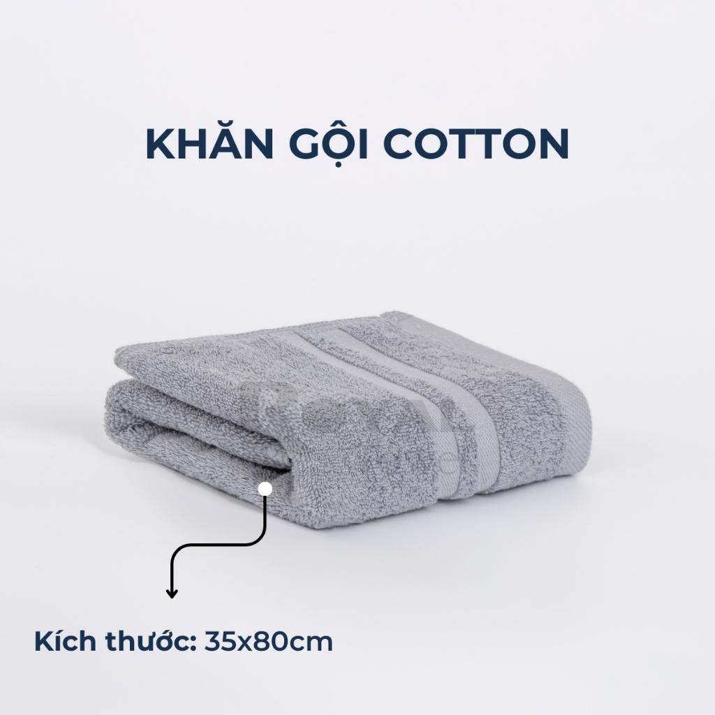 Khăn lau đầu khăn gội Royal 35x80cm với sợi bông cotton dày thấm hút tốt