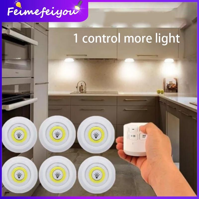 Đèn LED 3W siêu sáng điều khiển từ xa không dây dùng cho tủ quần áo/ nhà bếp/ phòng ngủ