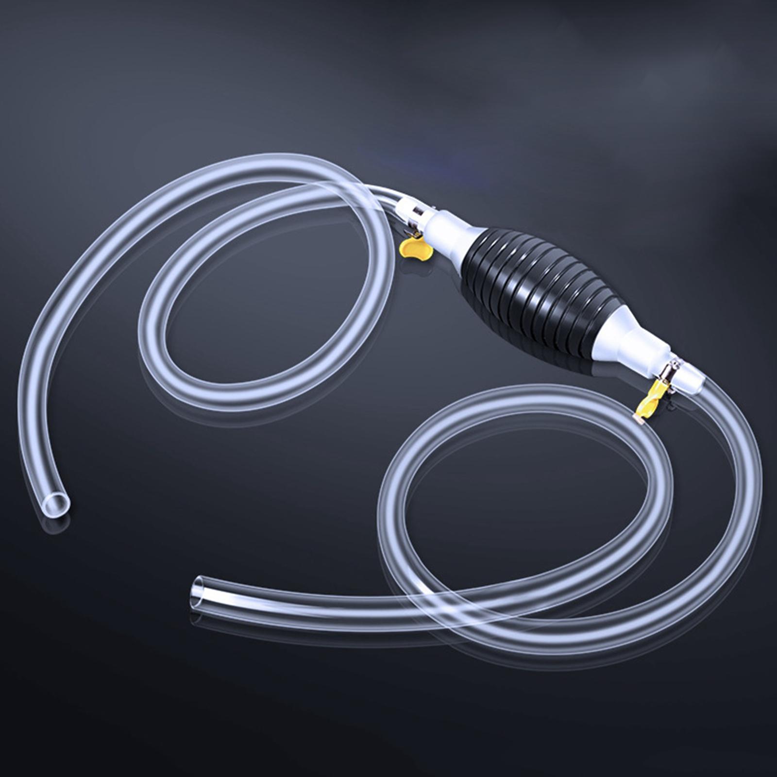Manual Fuel Transfer Pump for Gas Gasoline Petrol Oil Liquid Water 150cm