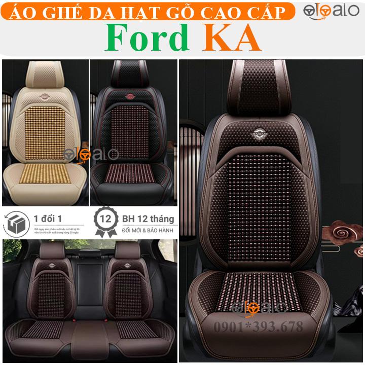 Áo trùm lót bọc ghế xe ô tô Ford Ka da PU hạt gỗ tự nhiên CAO CẤP