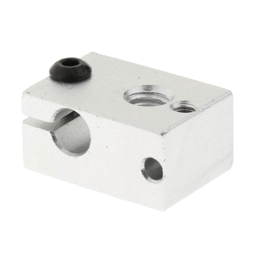 Aluminum V6 Printer Part Heater Block for Mk7 Mk8 Extruder