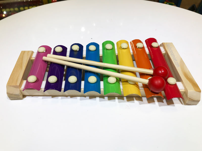 Đàn gõ mộc cầm 8 thanh đồ chơi gỗ âm nhạc cho trẻ