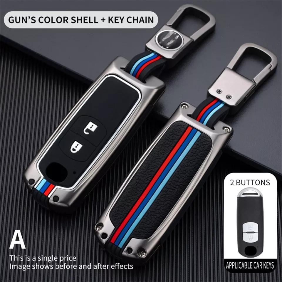 Ốp Chìa Khóa Xe Mazda 3, CX5, Mazda 6,...Cao Cấp Chất Liệu Hợp Kim Đẹp, Sang Trong - Bảo Vệ Chìa Khóa Xe Hơi