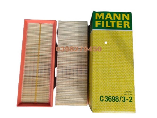 LỌC GIÓ ĐỘNG CƠ MANN FILTER CHO MERCEDES BENZ C3698/3-2( MÃ: 112 094 00 04; 112 094 06 04; 273 094 02 04)