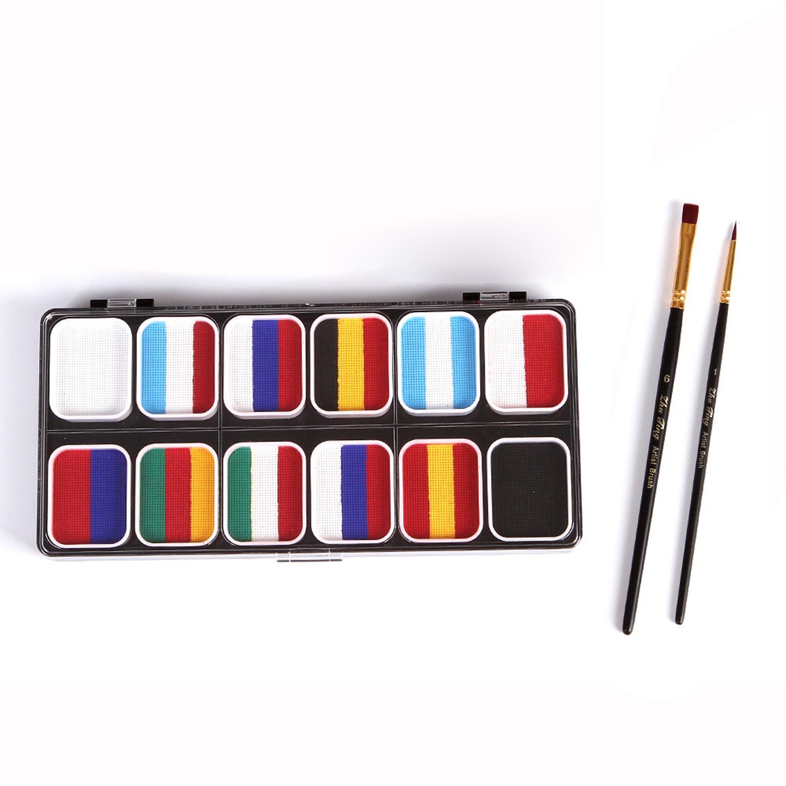 Face Body Paint Face Painting  Washable with 2 Brushes for Party