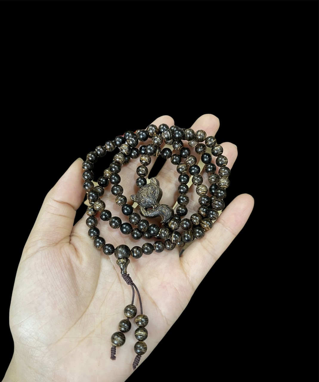 CHUỖI 108 HẠT TRẦM SÁNH MIX CHARM