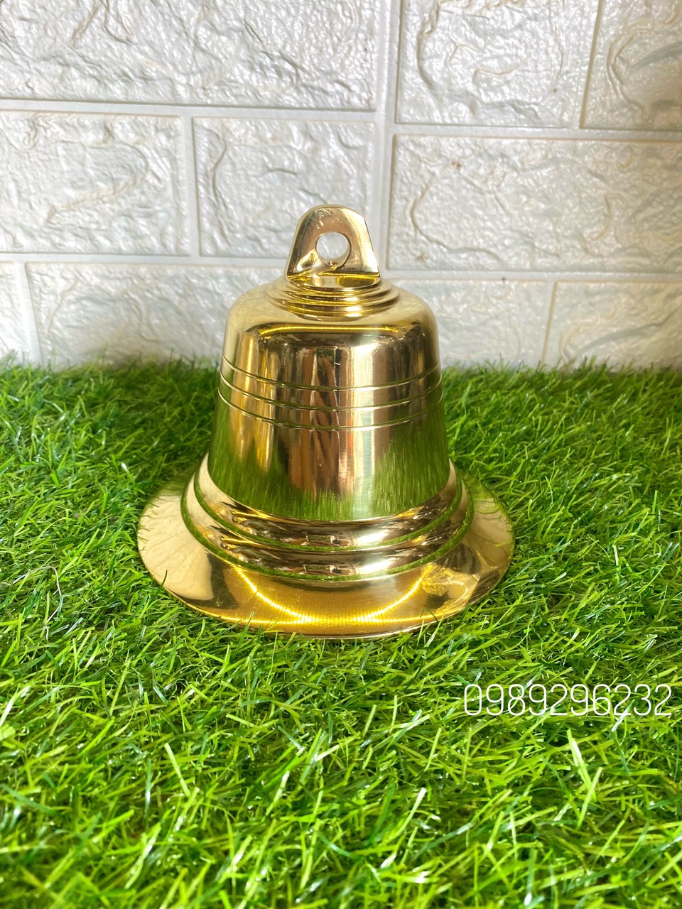 Chuông Lắc đồng vàng 6in - Chuông lắc 14,5cm