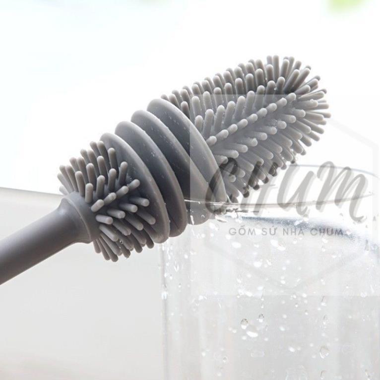 Cây cọ rửa cốc, chai lọ đa năng silicon