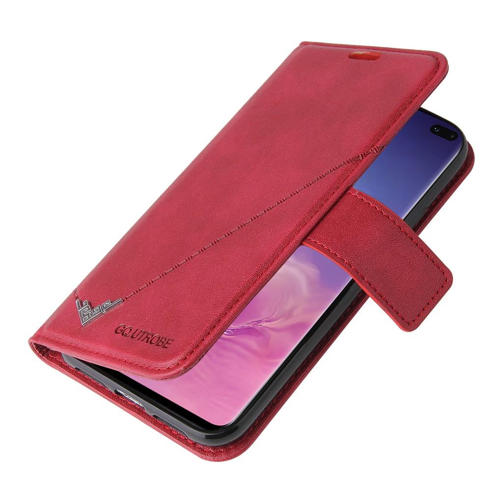 Ốp điện thoại da PC PU cứng dạng ví nắp lật cho Samsung Galaxy S10 S9 S8 Plus S10+ S9+ S8+