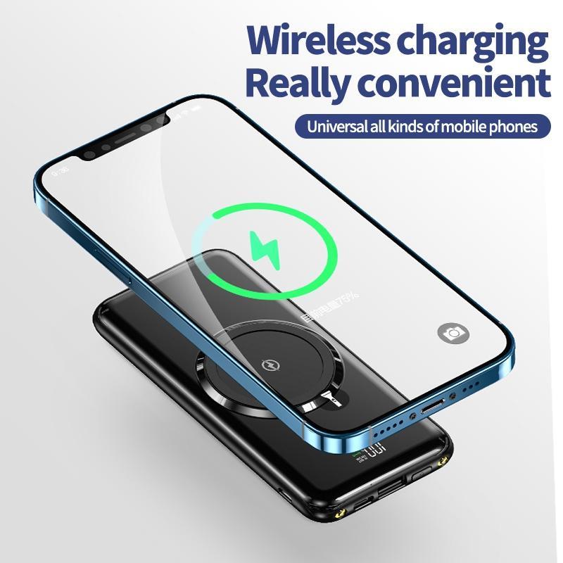 Bộ Sạc Dự Phòng KJ220WX Kèm Dây Cáp Dữ Liệu 20000 mAh 3 Đầu Ra