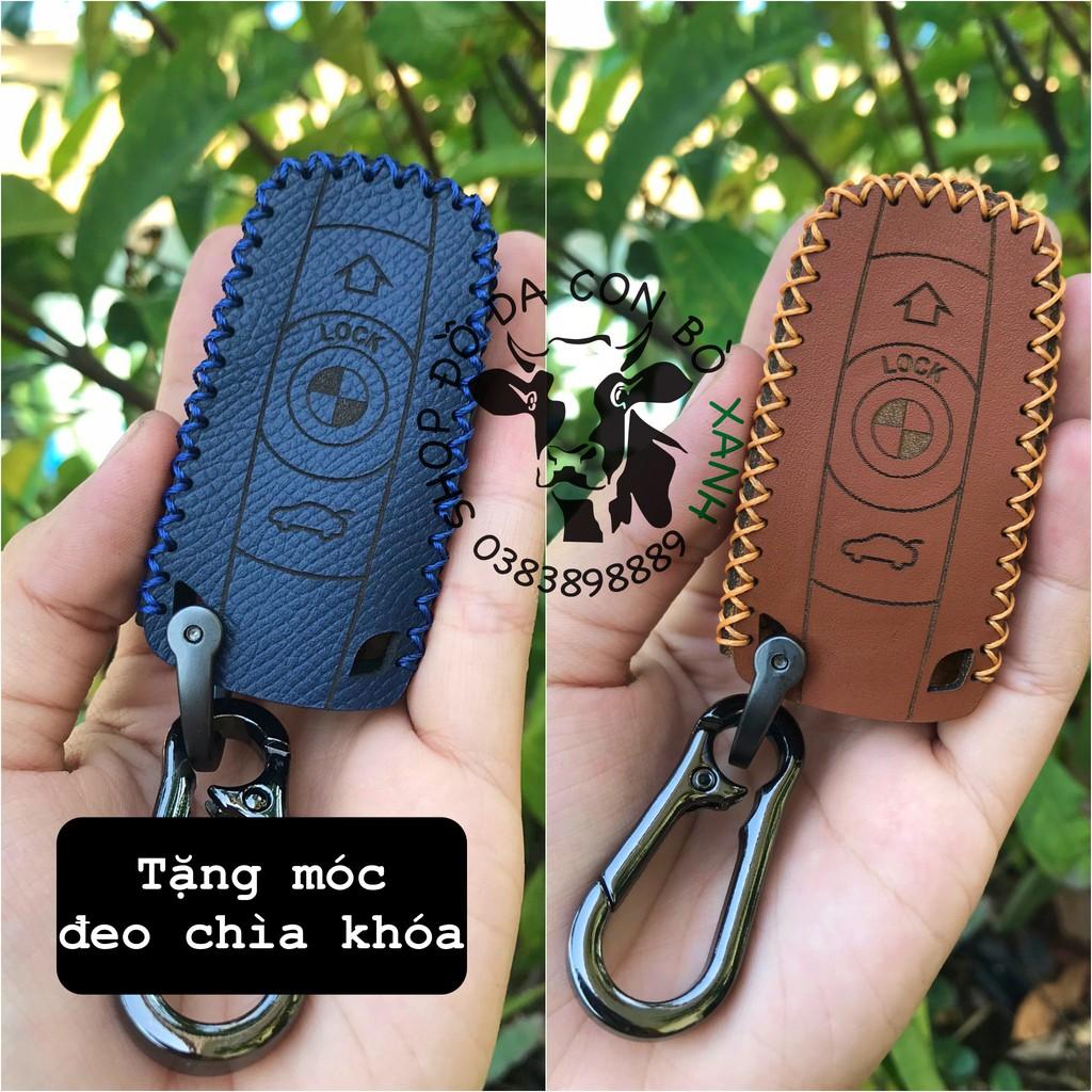 Bao da dành cho chìa khóa BMW series 3 5 handmade da thật 001