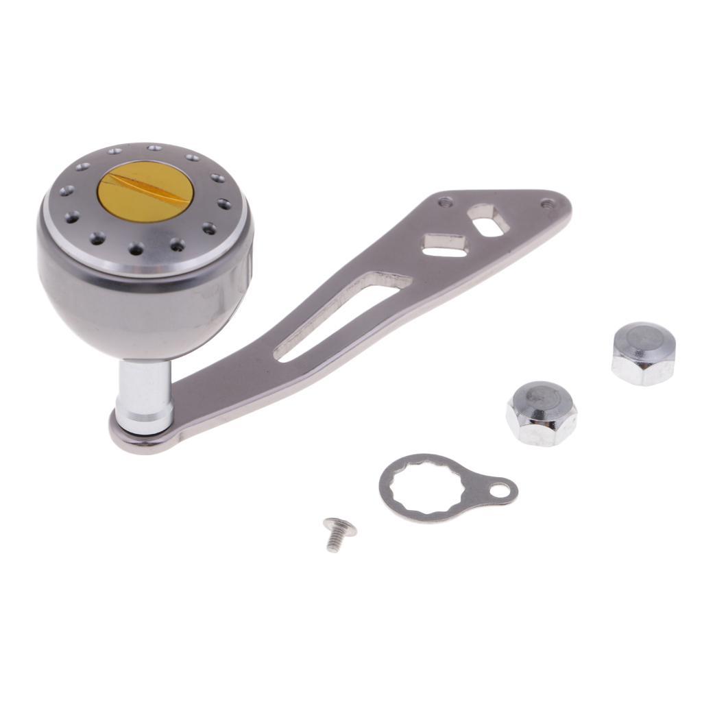 Baitcasting Fishing Reel Handle Drum Trolling Reel Handle Left Right Hand Metal Reel Handle Big Knob