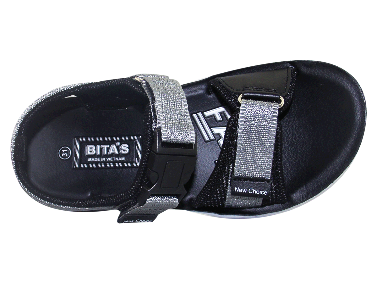 Sandal đế bằng bé trai Bita's SEN.56 (Đỏ + Navy + Xám)