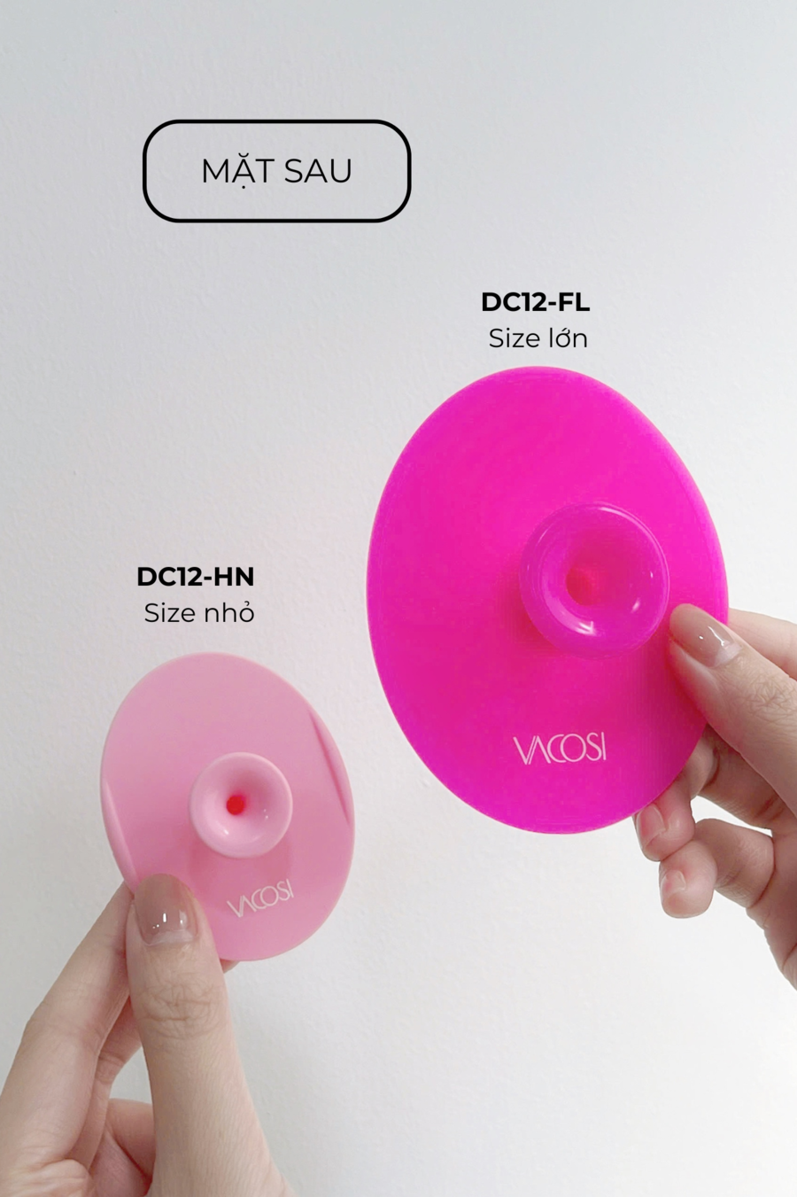 Miếng Rửa Mặt Silicone Đa Năng (cỡ lớn) VACOSI SILICONE FACE CLEANSER - DC12