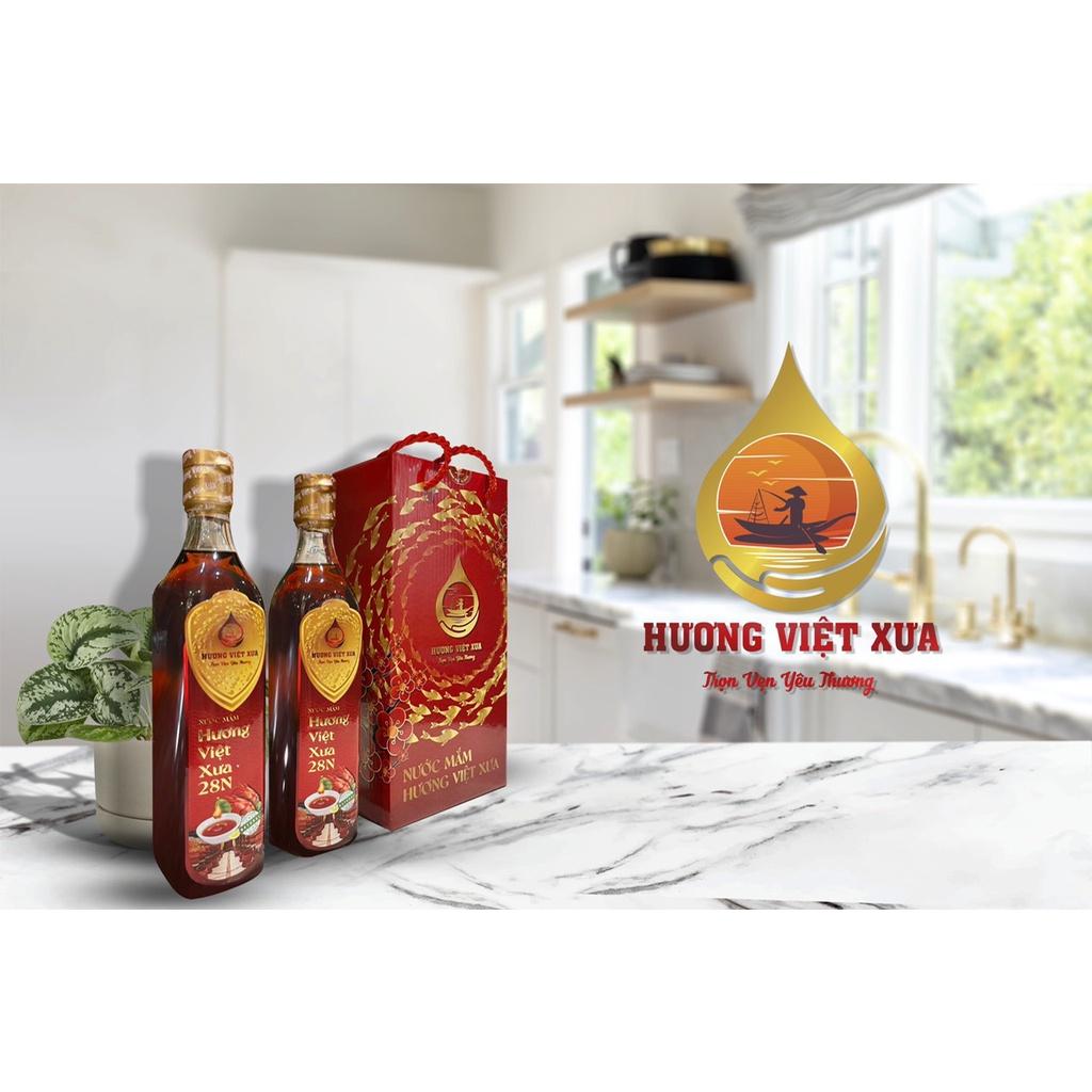 [Date xa] Nước mắm Hương Việt Xưa Gold 41 độ đạm chai 500ml