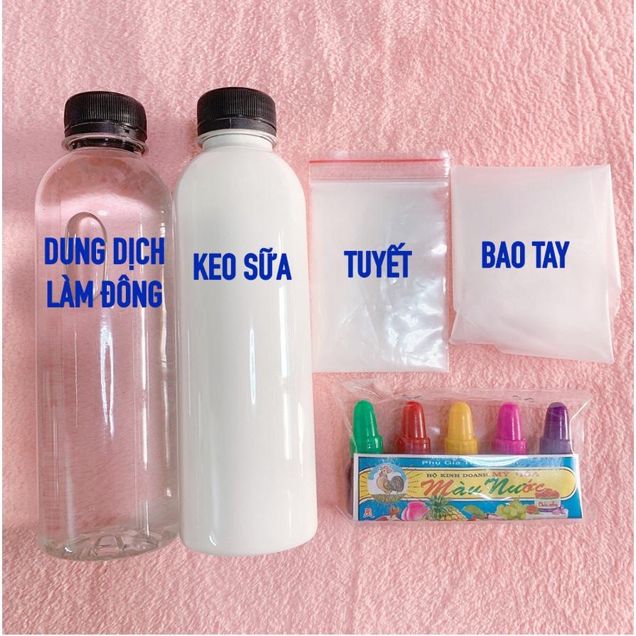 Bộ Kit Làm Slime Cloud Slime - Tặng Kèm Bao Tay - Nguyên Liệu Làm Slime
