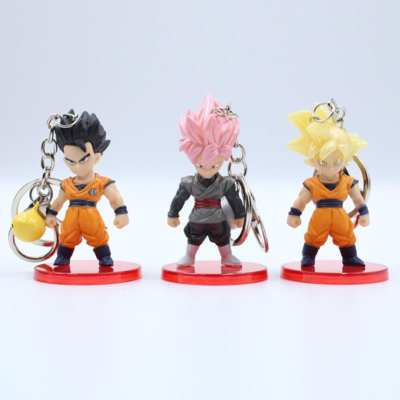 Móc khoá Dragon ball có chuông 21 mẫu kèm đế trưng bày