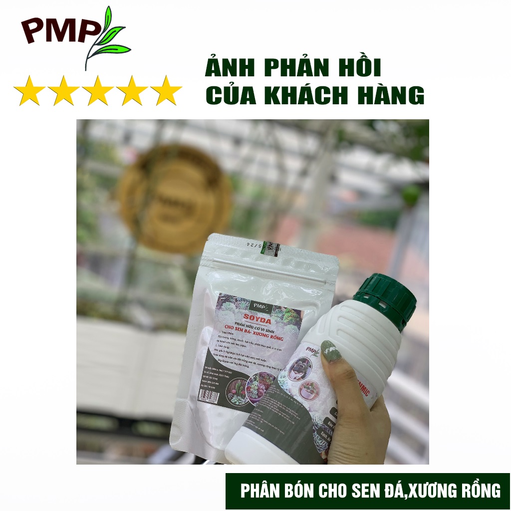 Phân hữu cơ cho sen đá, xương rồng Senmic PMP Phân bón vi sinh cao cấp chai 500ml