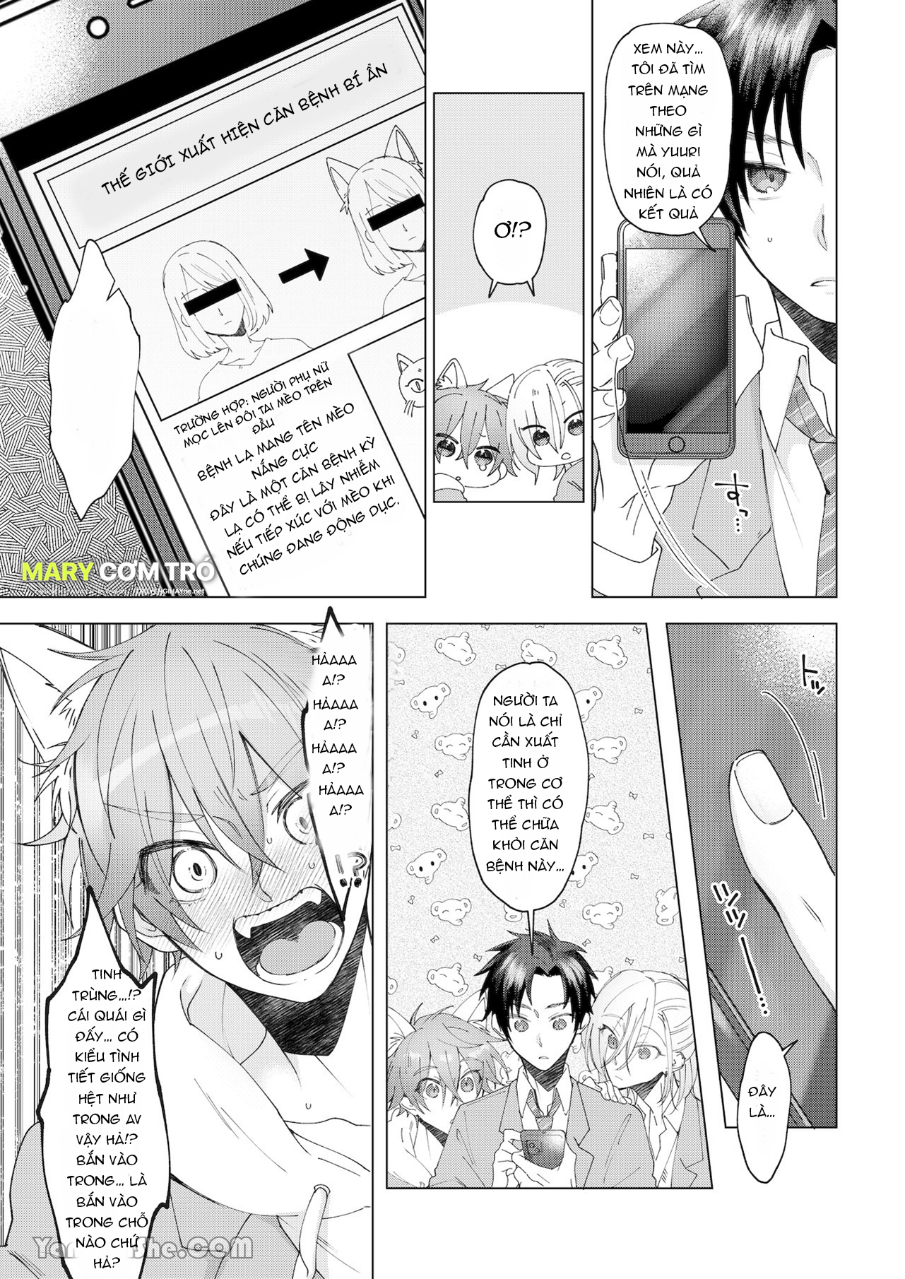 Cách Duy Nhất Để Chữa Bệnh Phát Tình Của Tôi Là Hứng Tinh Từ Hai Thằng Bạn Ư! chapter 3 - Trang 7