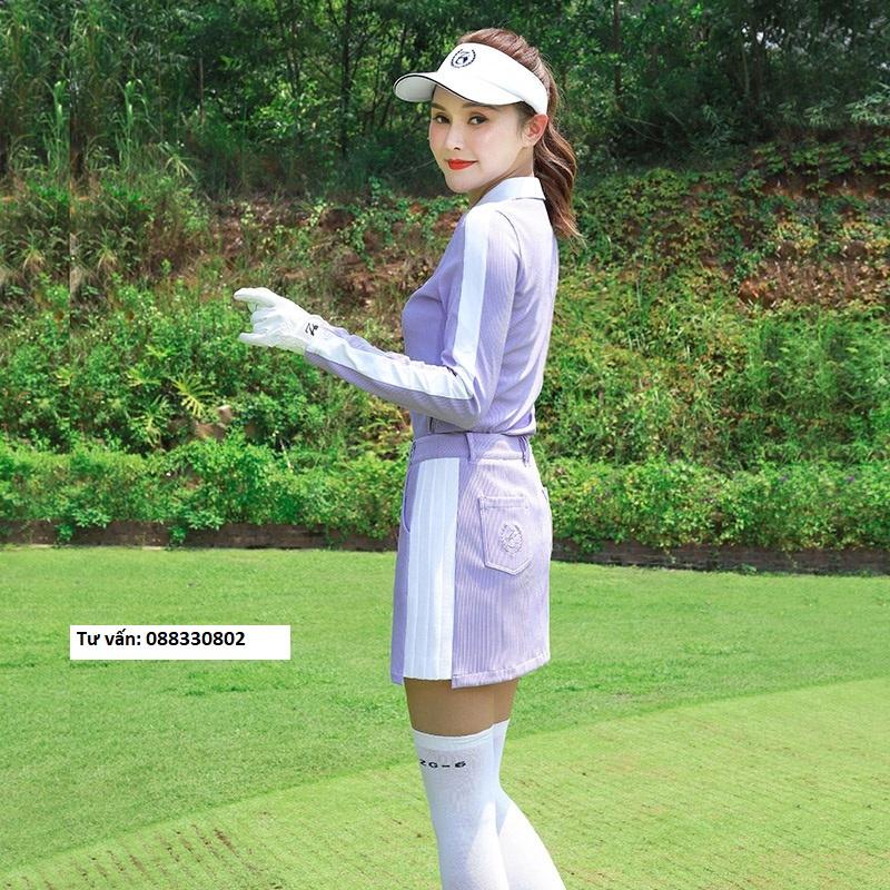 Set áo kèm chân váy golf nữ ZG-6 thời trang thể thao