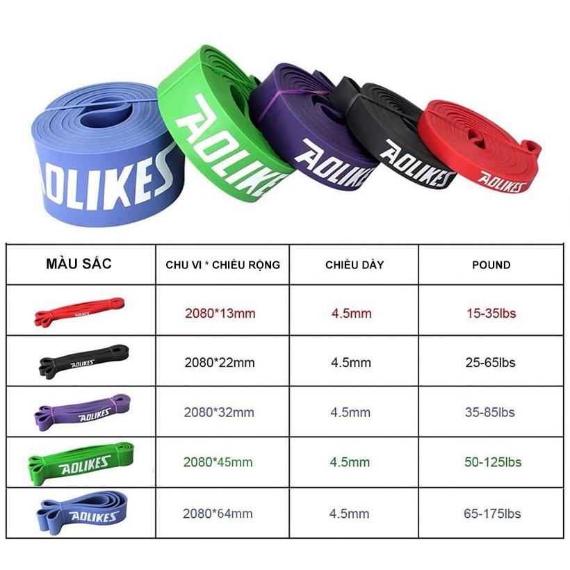 Dây Kháng Lực Powerband, Trợ Lực Tập Gym Toàn Thân CH073