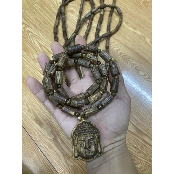 Bộ vòng cổ trầm hương. Hàng trúc tự nhiên.