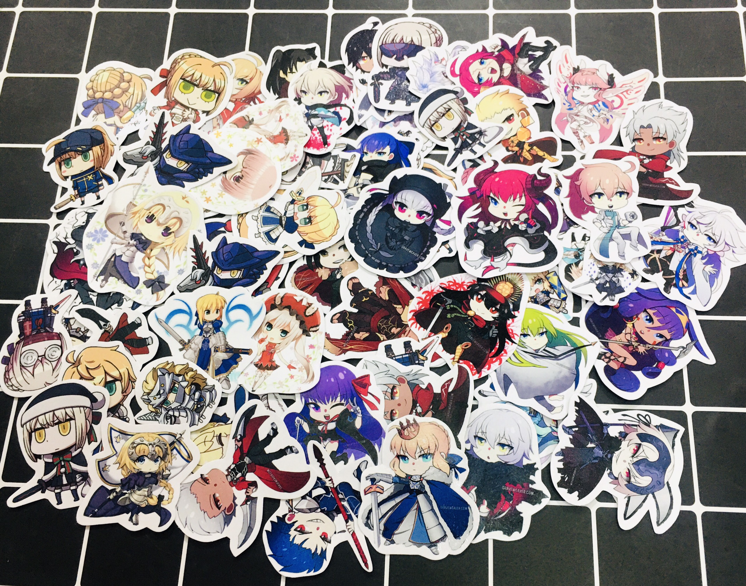 Set 60 Sticker Fate/Grand Order hình dán có ép lụa