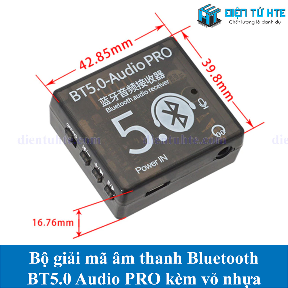 Bộ thu giải mã âm thanh Bluetooth 5.0 Lossless BT5.0-Audio PRO Kèm vỏ nhựa