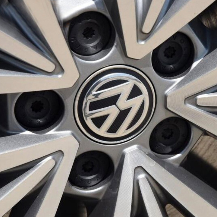 Logo chụp mâm, ốp lazang dùng cho xe ô tô Volkswagen