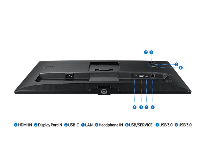 Màn hình máy tính Samsung ViewFinity S8 UHD LS27B800PXEXXV ( 27 inch ( 3,840 x 2,160 ) IPS / 60Hz / 5ms / Display Port / HDMI / USB Hub / USB - C Charging 90W    ) - Hàng Chính Hãng