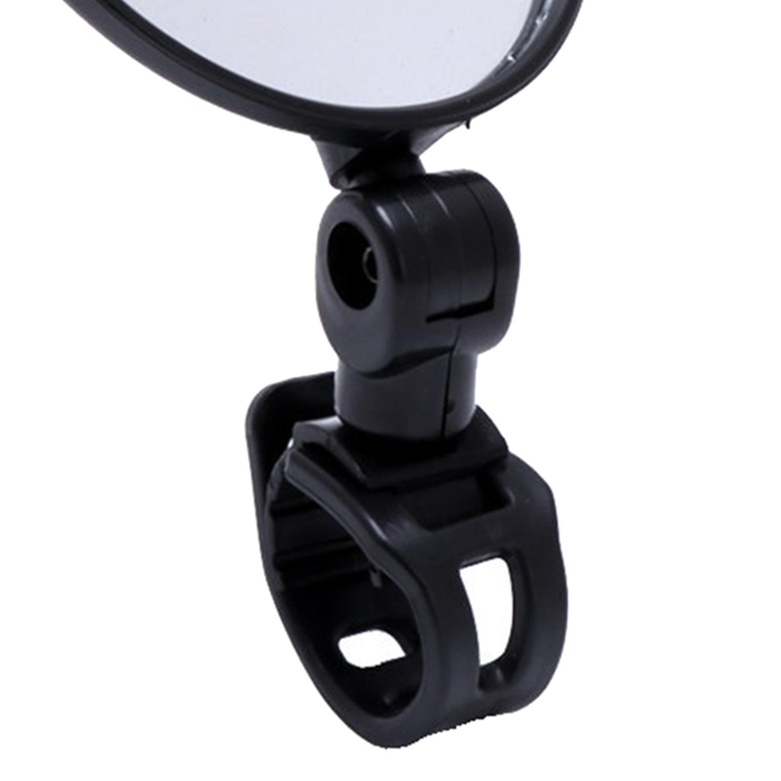 Black 15mm-35mm Rear View Mirror HandleBar End for Electric Bike