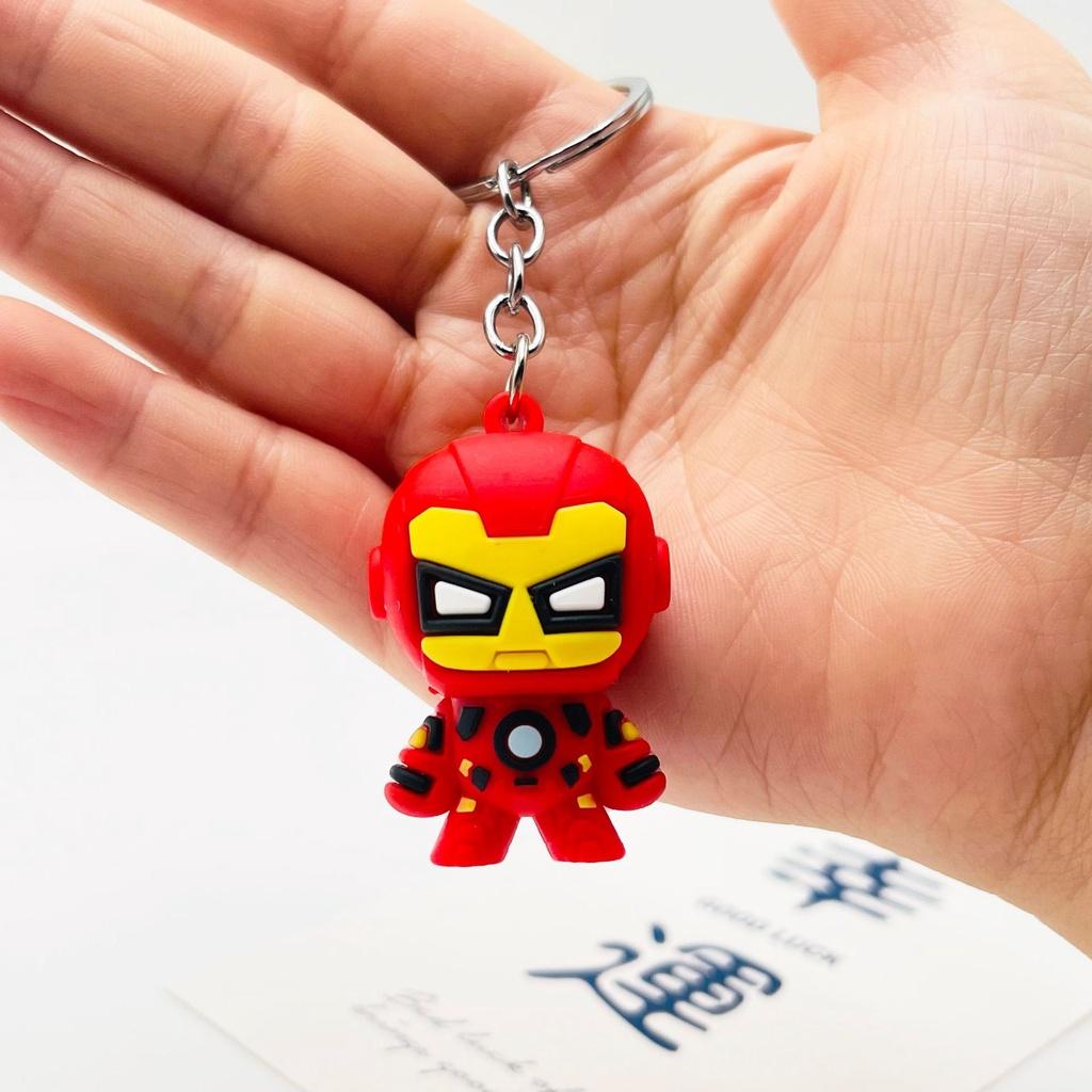 Móc khóa siêu anh hùng kiểu dáng tròn cute
