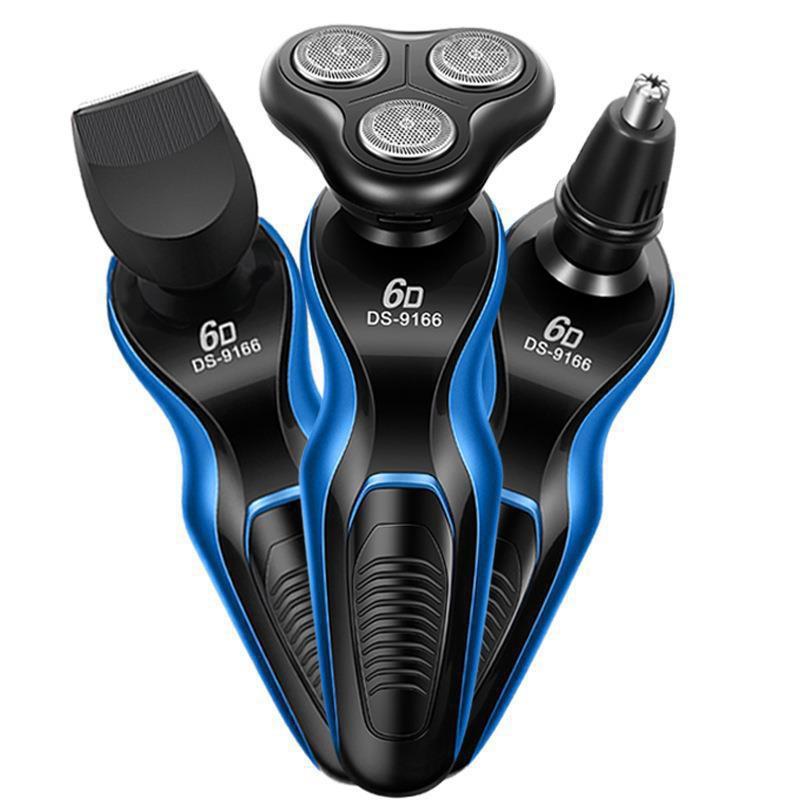 Máy cạo râu đa năng SHAVER 6D, Máy cạo râu 3 in 1 chống nước cao cấp