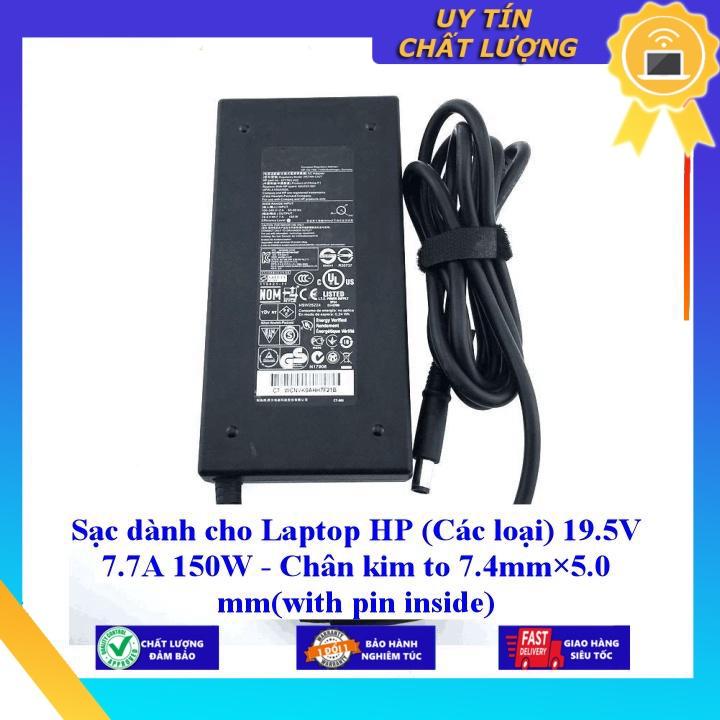 Sạc dùng cho Laptop HP (Các loại) 19.5V 7.7A 150W - Chân kim to 7.4mm×5.0 mm(with pin inside) - Hàng chính hãng  MIAC1202