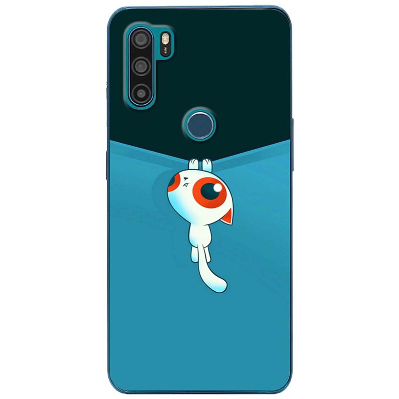 Ốp lưng dành cho Vsmart Active 3 mẫu Mèo kéo rèm