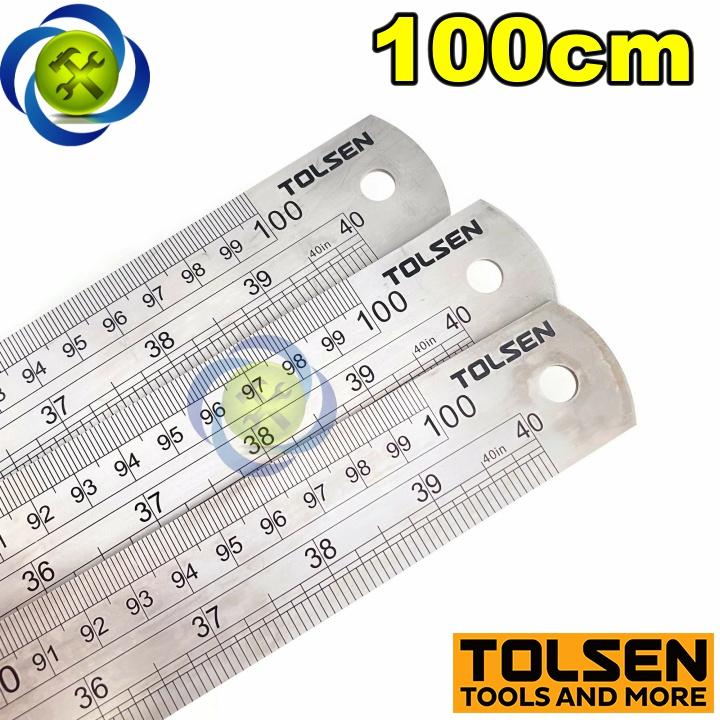 Thước lá 1000mm  Tolsen 35030 kích thước 1000mm x 32mm x 1.5mm