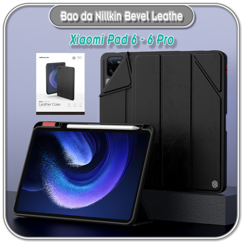 Bao da cho Xiaomi Pad 6 - 6 Pro Nillkin Bevel Leather Case - hàng nhập khẩu