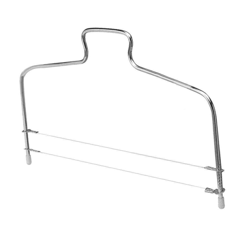 Adjustable Cake Leveler Cutter Slicer Stainless 2 Blades Cake Cutter