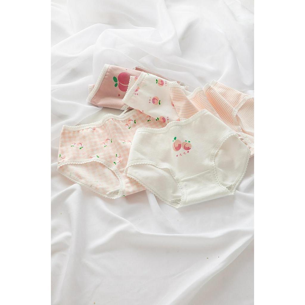 Quần Lót Nữ Cotton Hình Trái Đào Ngang Eo . Hàng Loại Đẹp.