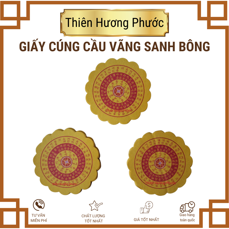 Giấy cúng cầu vãn sanh bông 100gr