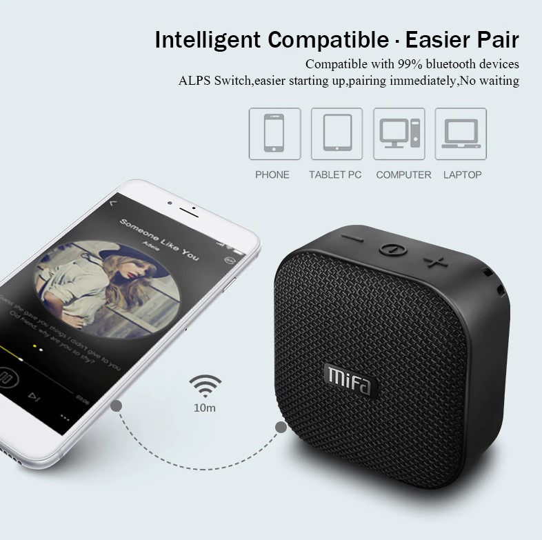 Loa Bluetooth MIFA A1 Âm Bass Trầm Ấm , Chống Nước IP56 - Hàng Chính Hãng