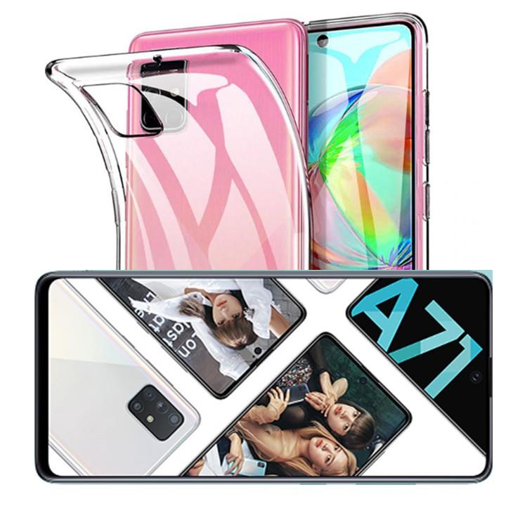 Ốp lưng dẻo silicon trong suốt dành cho Samsung A71