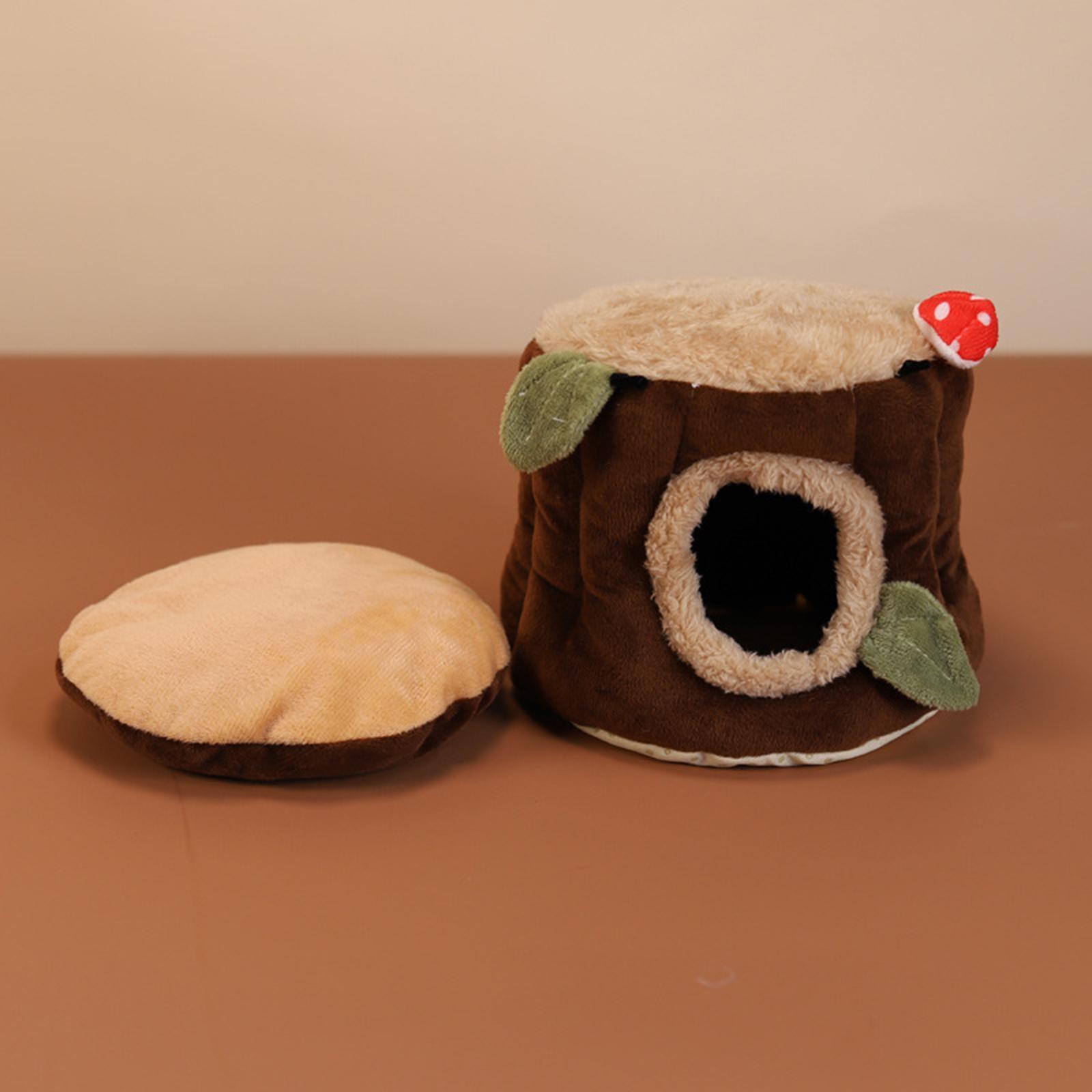 Rat Hamster House Bed Winter Warm Fleece Small Pet Squirrel Chinchilla Rabbit Guinea Bed House Cage Nest Accessories