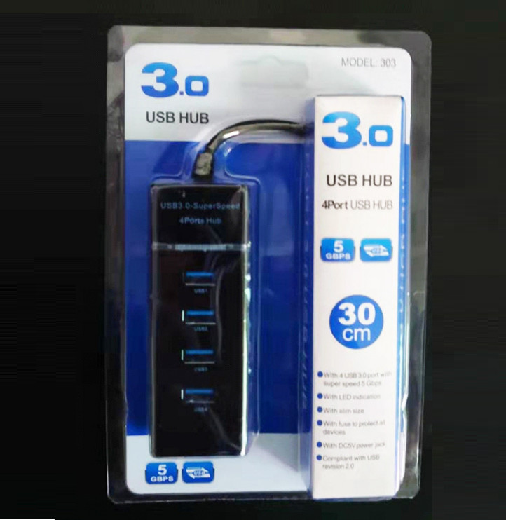 Bộ Chuyển Đổi 3.0 Truyền Dữ Liệu Tốc Độ Cao Chia 4 Cổng USB Cho Máy Tính